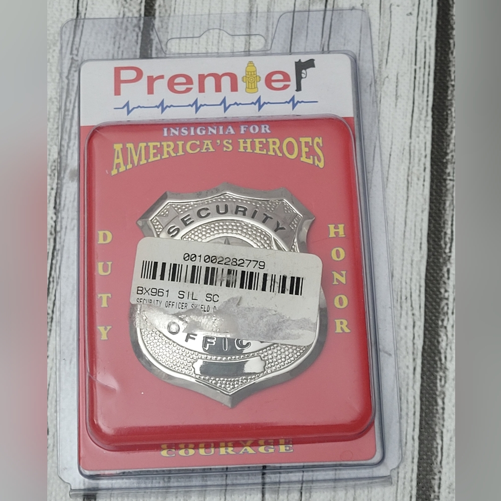 Premier Silver Security Badge